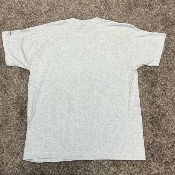 Vintage Iowa shirt mens XL heather gray Iowa bank made in USA short sleeve tee - Picture 4 of 8